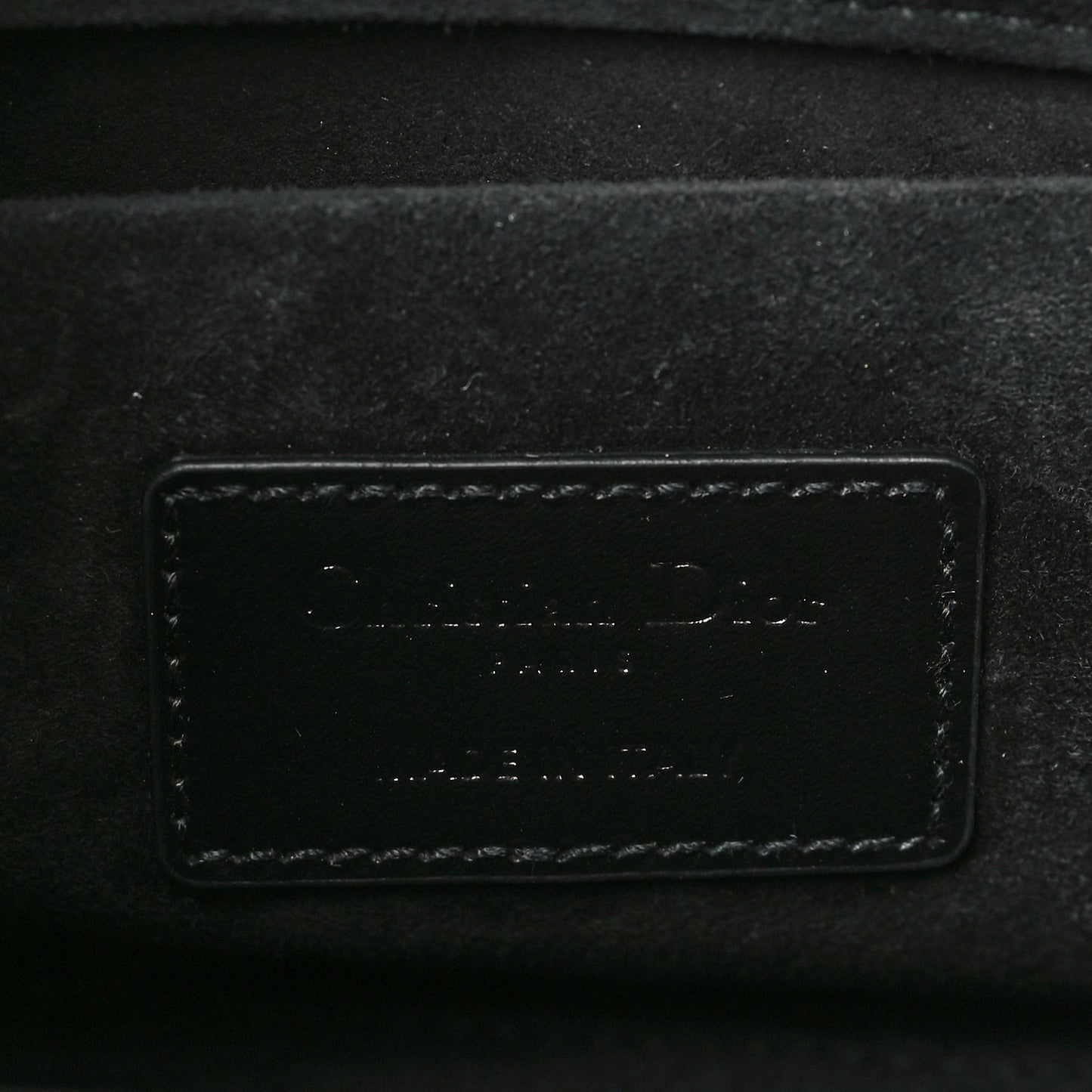 Calfskin Cannage Diamond Medium Lady D-Joy Black