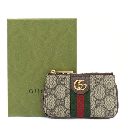 Gucci GG Supreme Monogram Web Ophidia Key Case Beige New Acero 10 of 10