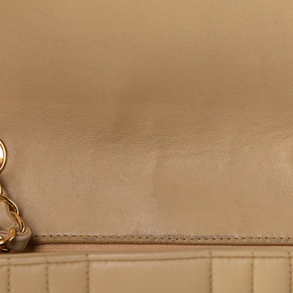 Chanel Lambskin Vertical Quilt Mini Square Flap Beige 15 of 16