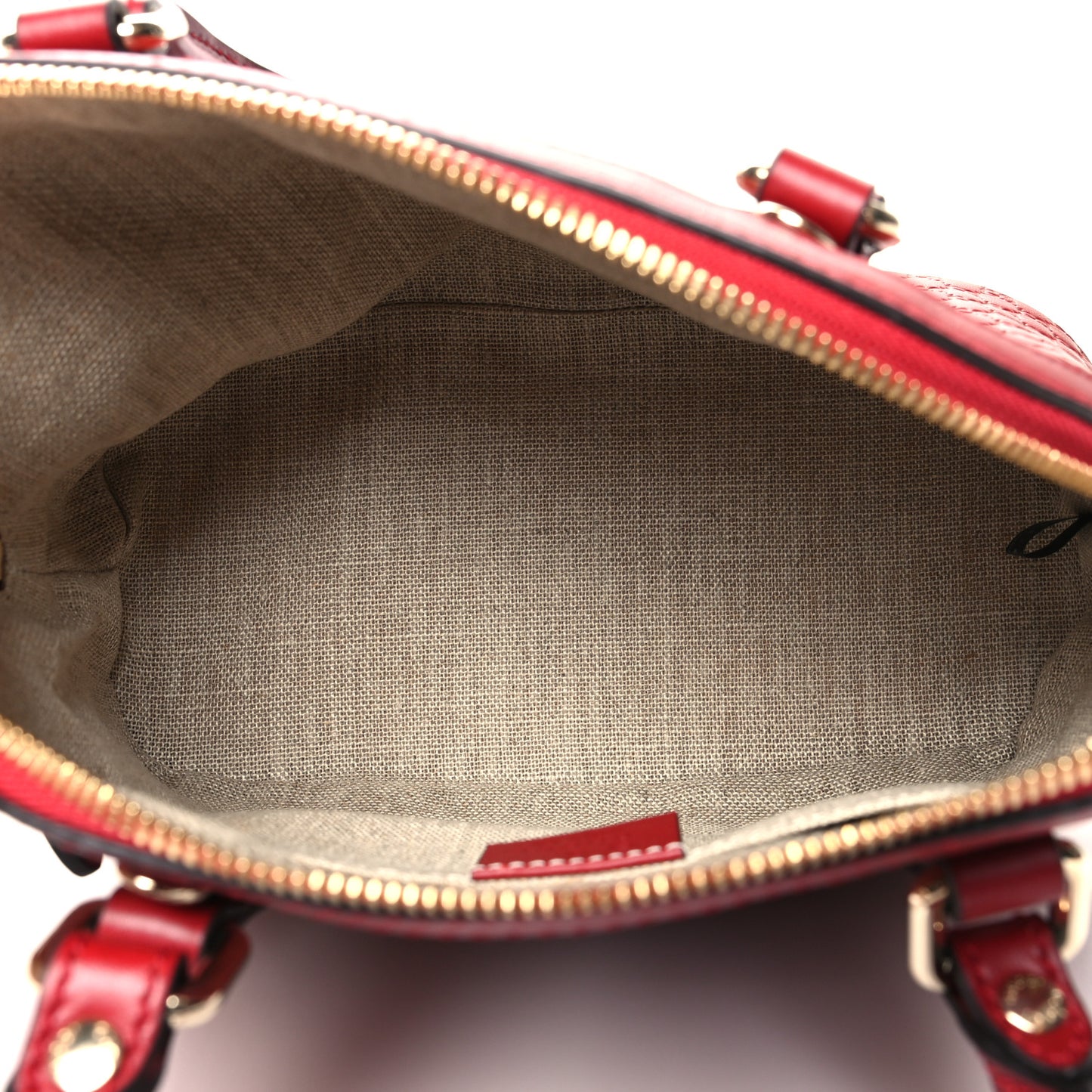 Soft Microguccissima Mini Dome Bag Rosso