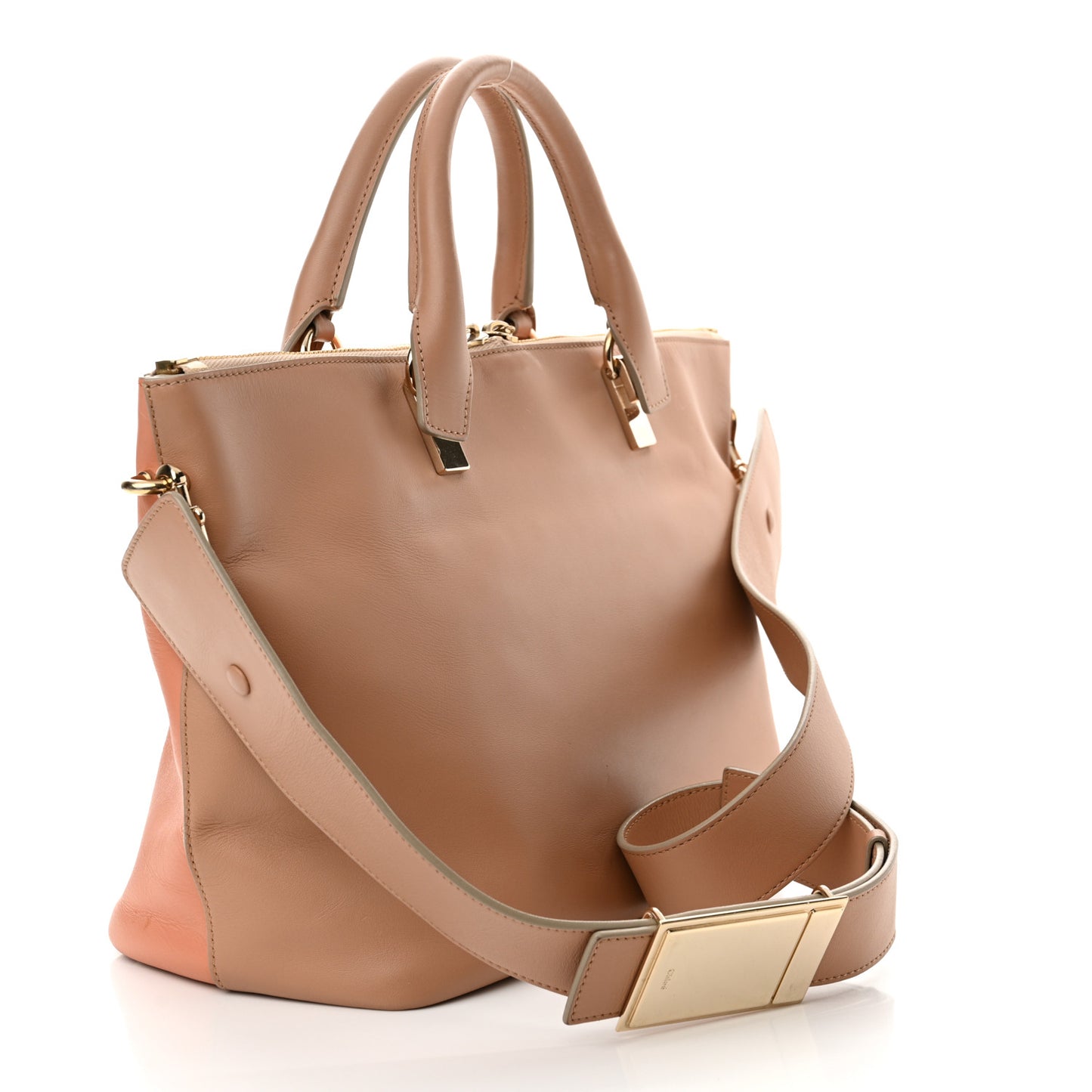 Smooth Calfskin Medium Baylee Tote Wet Sand Coral Reef