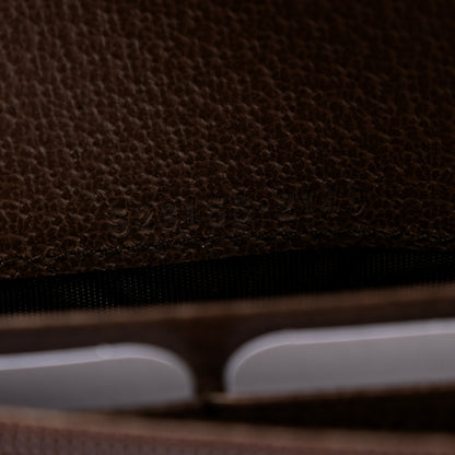 Gucci GG Supreme Monogram Web Ophidia Continental Wallet Brown 7 of 9
