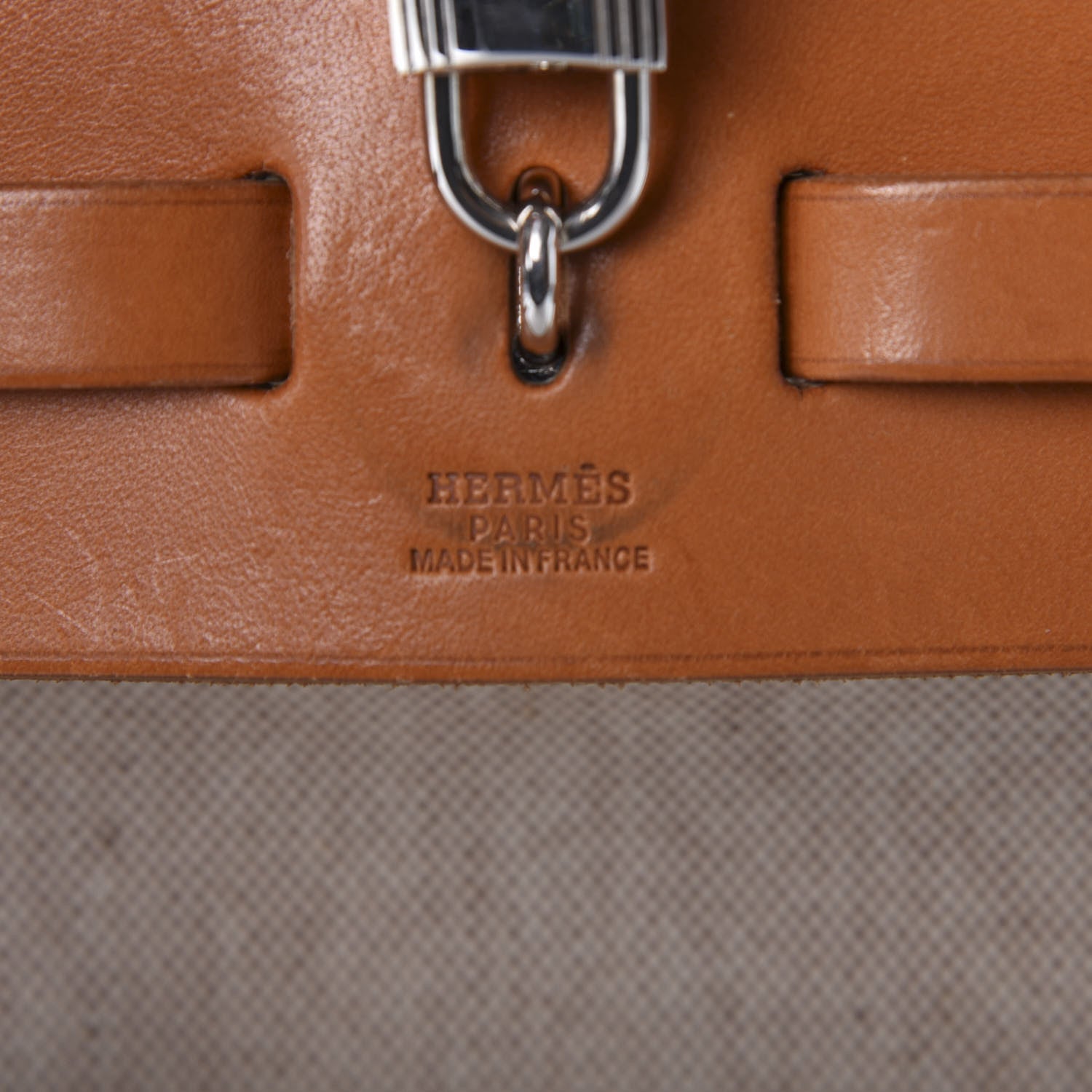 Hermes Toile Vache Calfskin Herbag 39 MM Natural 7 of 10