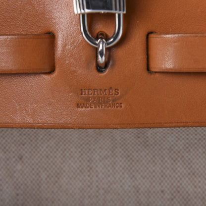 Hermes Toile Vache Calfskin Herbag 39 MM Natural 7 of 10