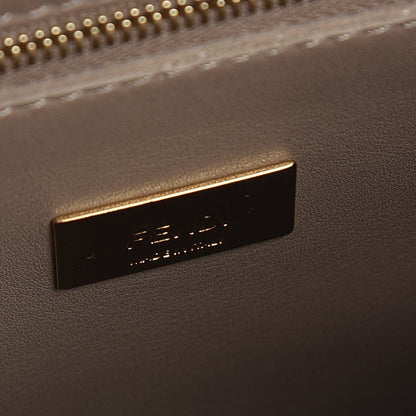 Fendi Vitello Tahiti Burro Medium Peekaboo Iconic Essentially Satchel Black Corda 6 of 7