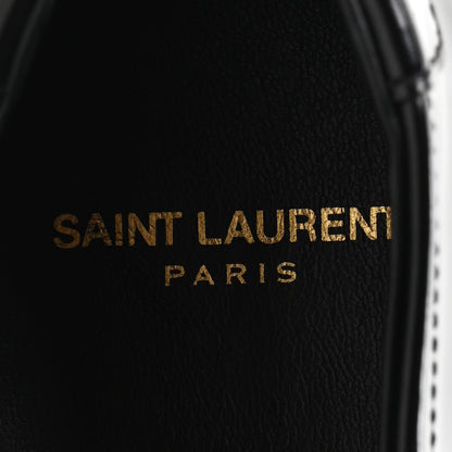 Saint Laurent Glazed Calfskin Mens Master Le Loafer 15 Moccassins 43 Black 8 of 10