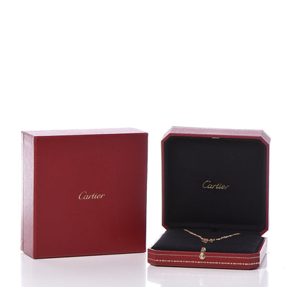 Cartier 18K Pink Gold 2 Diamond LOVE Necklace 7 of 7