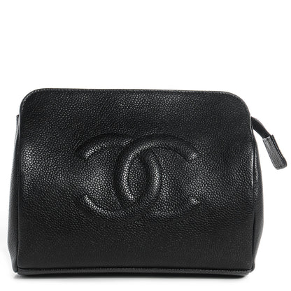 Chanel Caviar CC Cosmetic Case Black 1 of 9