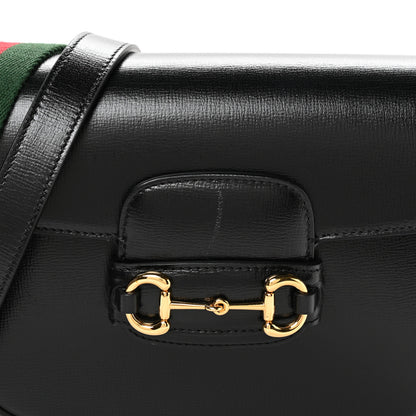 Gucci Azalea Calfskin Web Mini Horsebit 1955 Shoulder Bag Black 8 of 11
