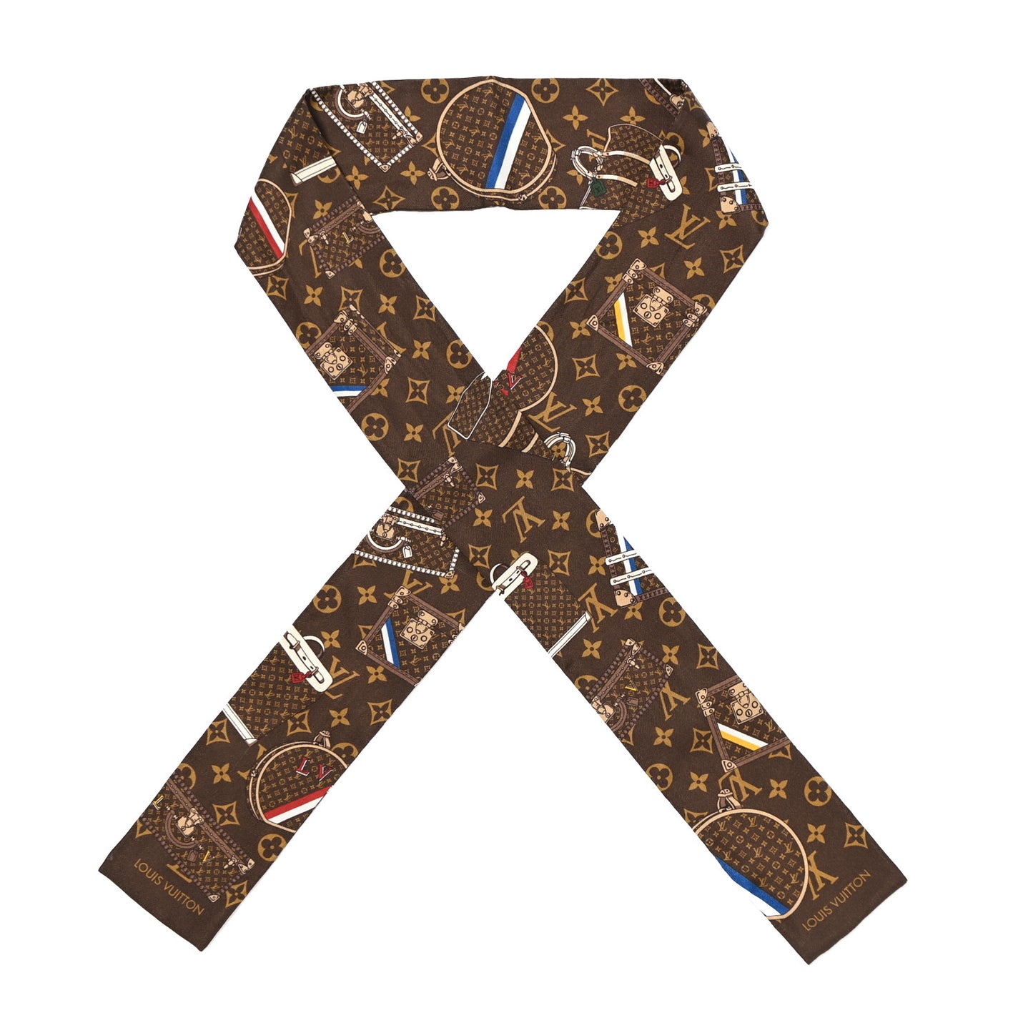 Silk Monogram Trunks Bandeau