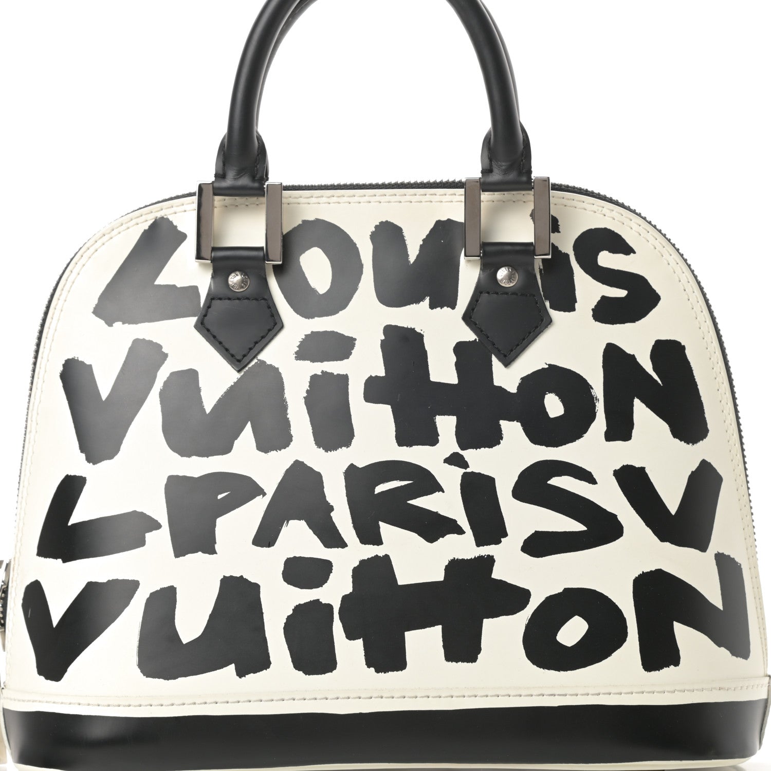 Louis Vuitton Graffiti Alma MM Black 7 of 10