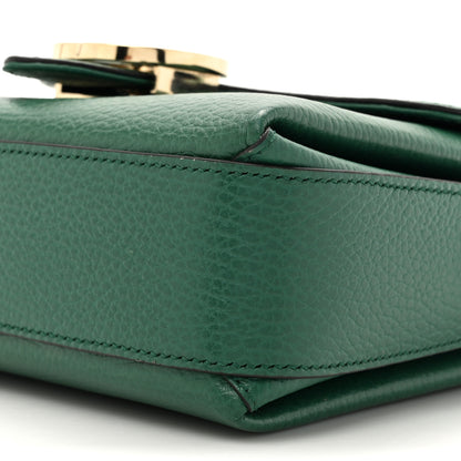 Gucci Dollar Calfskin Interlocking G Crossbody Bag Emerald 10 of 12
