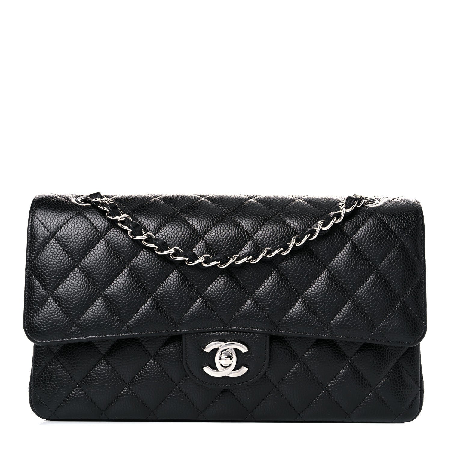 Chanel Caviar Quilted Medium Double Flap Black 1 of 13