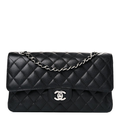 Chanel Caviar Quilted Medium Double Flap Black 1 of 13