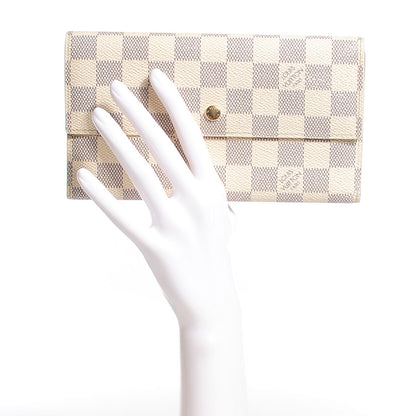 Louis Vuitton Damier Azur Porte Tresor International Wallet 2 of 7