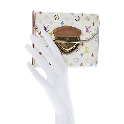 Louis Vuitton Monogram Multicolor Joey Wallet White Litchi 2 of 14