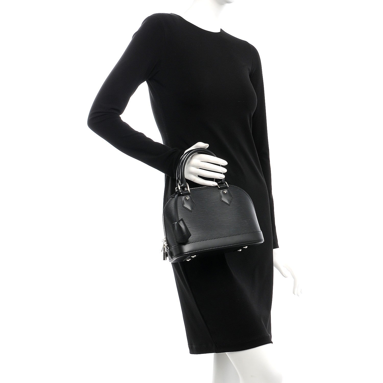 Louis Vuitton Epi Alma BB Black 3 of 8