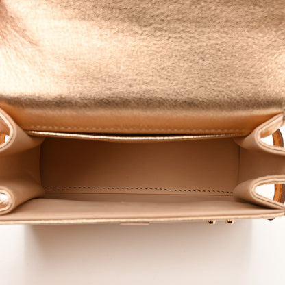 Delvaux Metallic Calfskin Micro Tempete Satchel Or Rose 5 of 11