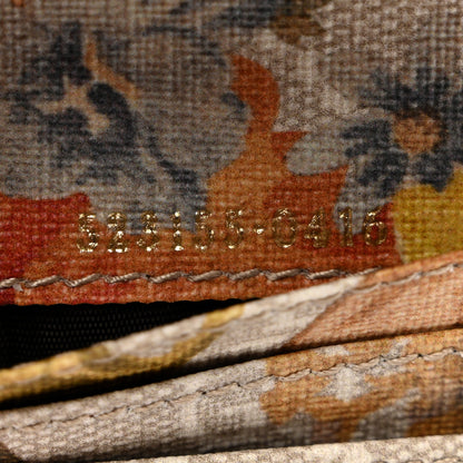 Gucci GG Supreme Monogram Water Flora Web Ophidia Card Case Beige White Multicolor 7 of 7