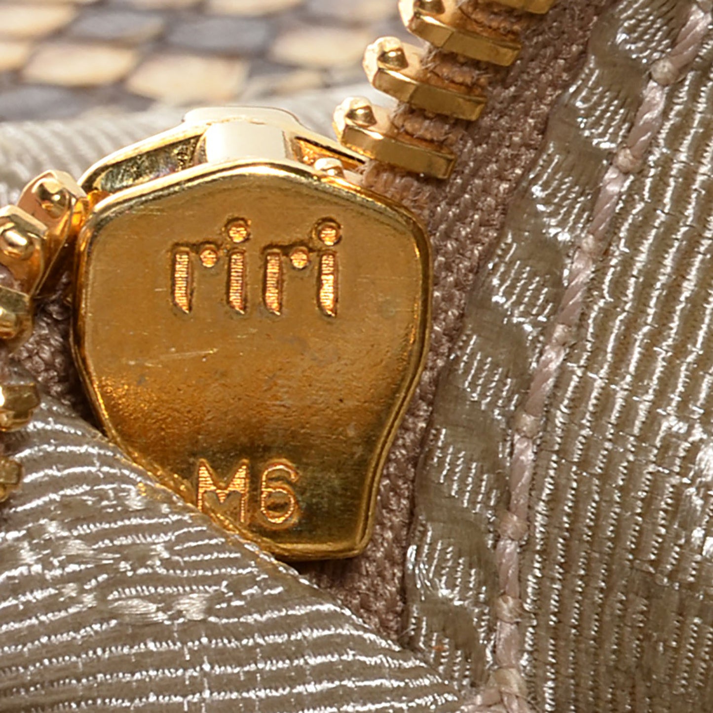Jute Python Large Frame Bag