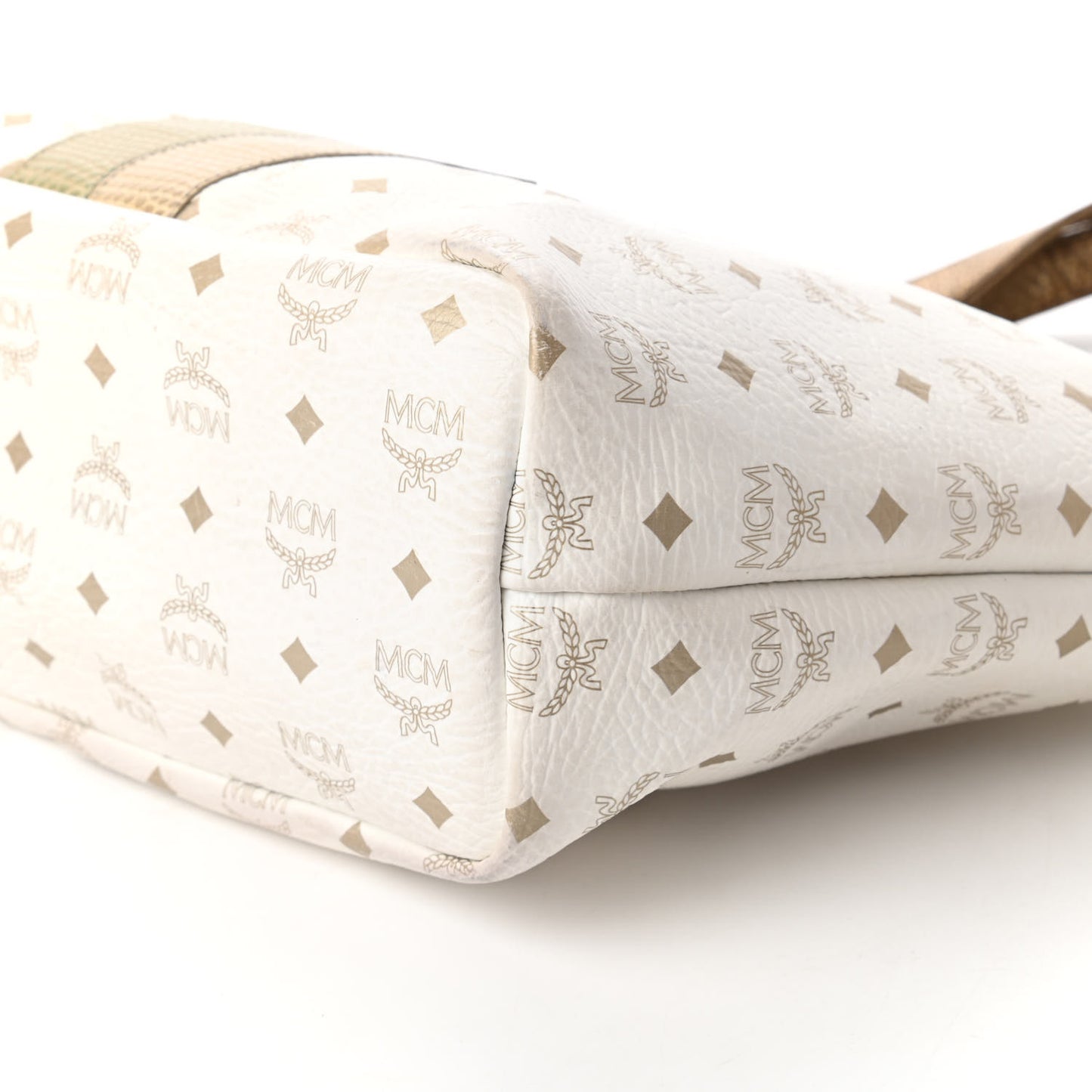 Visetos Striped Princess Lion Shoulder Bag White