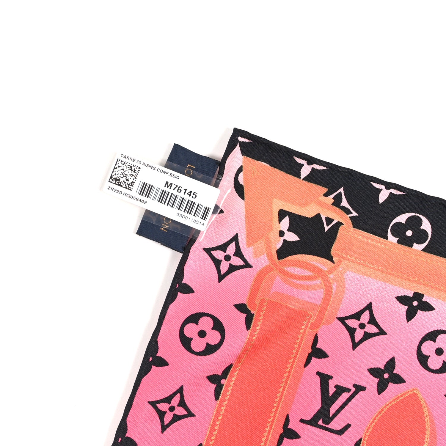 Louis Vuitton Silk Monogram Rising Confidential Square Scarf 70 Beige Multicolor 3 of 3