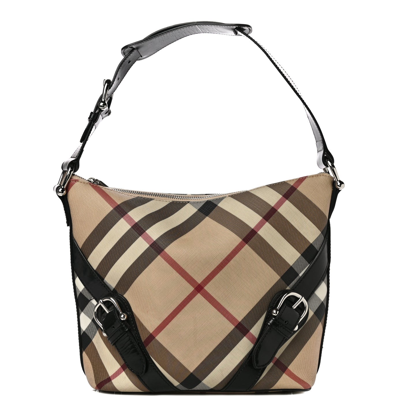 Supernova Check Buckle Hobo Black