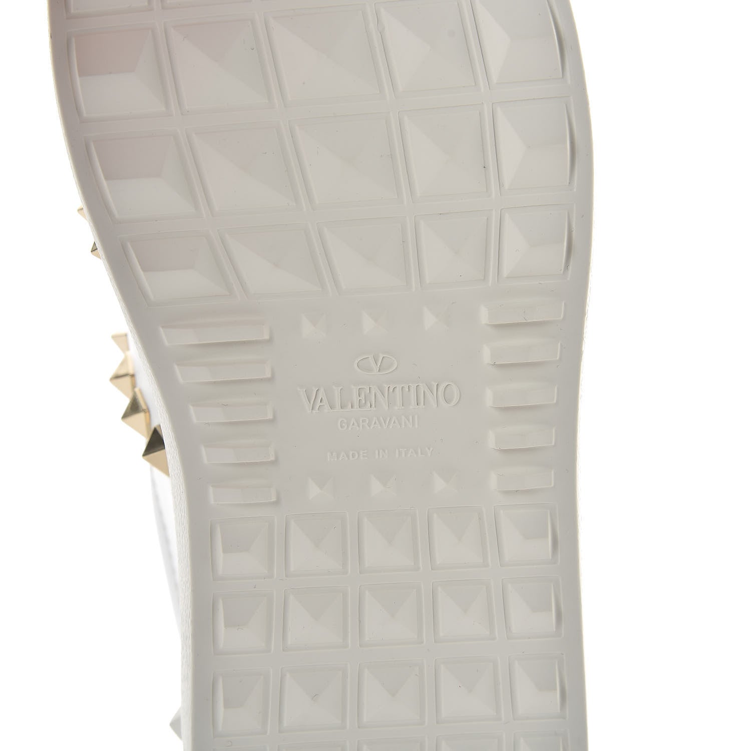 Valentino Garavani Calfskin Rockstud Untitled Open Sneakers 37.5 White 6 of 9