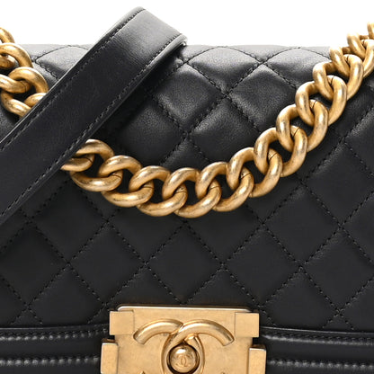 Chanel Calfskin Quilted Small Boy Flap Dark Grey 8 of 10
