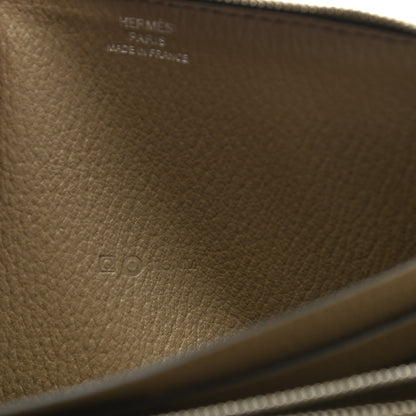 Hermes Ostrich Azap Wallet Gris Tourterelle 6 of 13