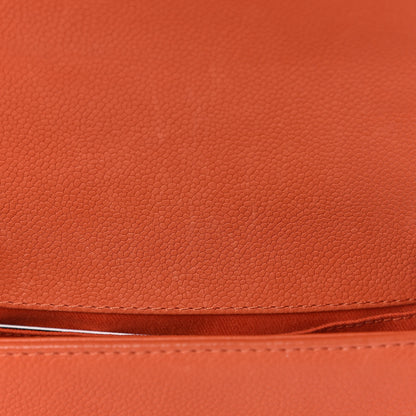 Chanel Caviar Stitched Small Boy Flap Dark Orange 8 of 17