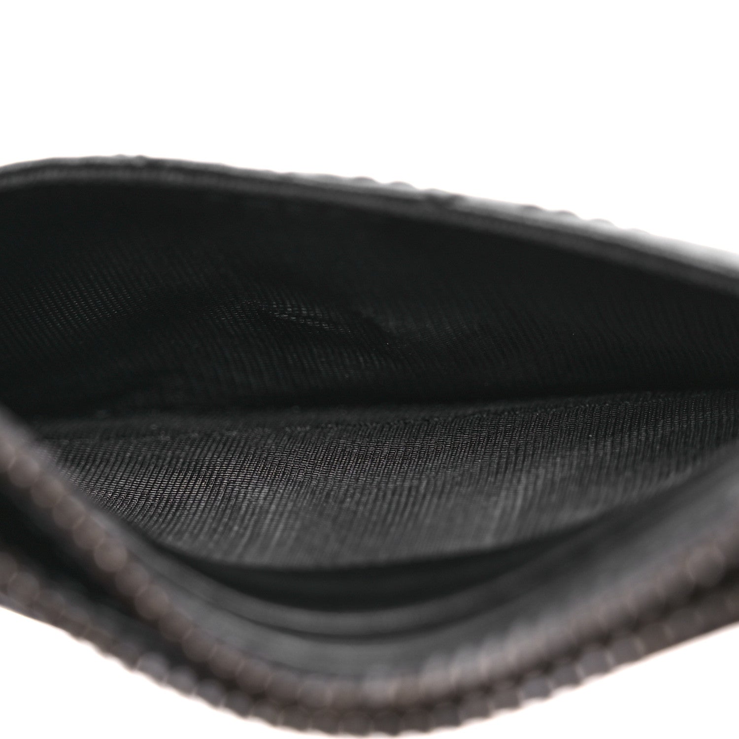 Gucci Calfskin Matelasse Chevron GG Marmont Key Case Card Holder Black 7 of 8