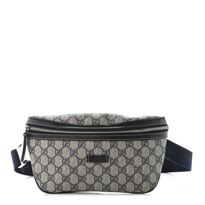 Gucci GG Supreme Monogram Belt Bag Navy 1 of 10