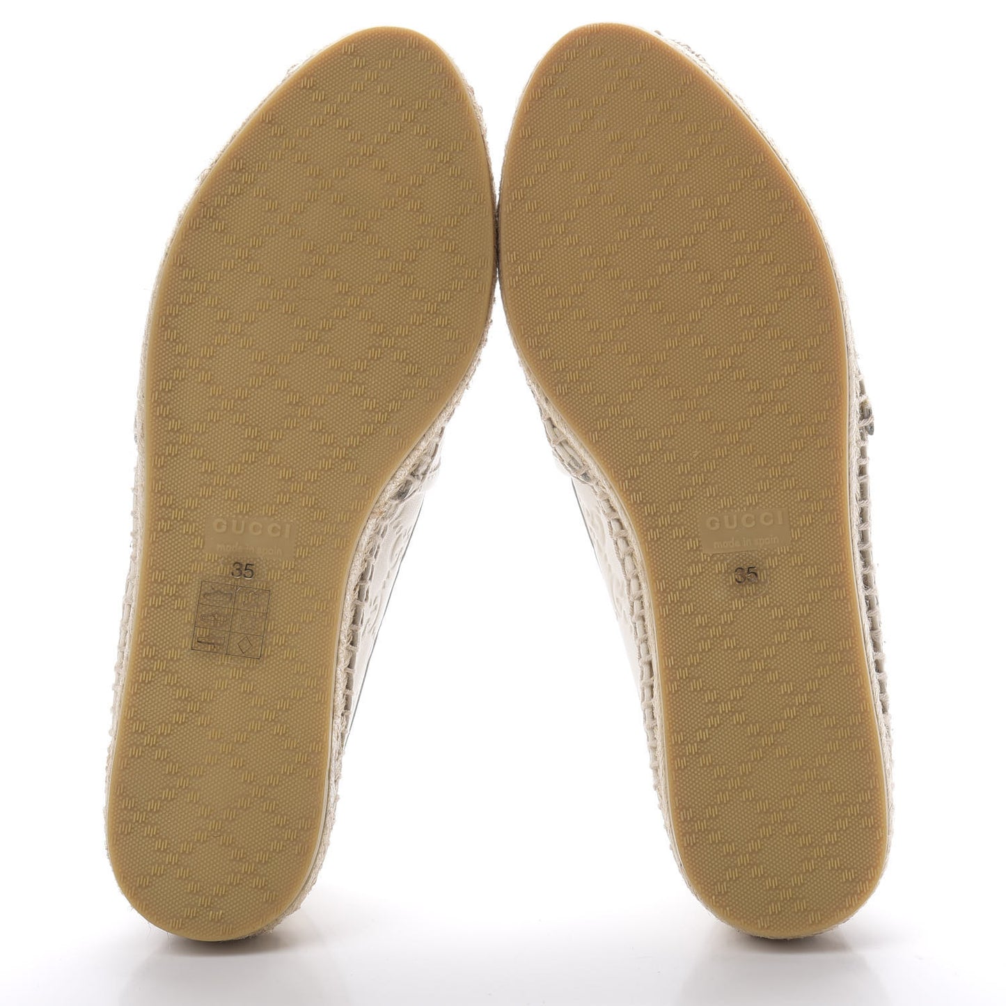 Guccissima Signature Espadrilles 35 Mystic White