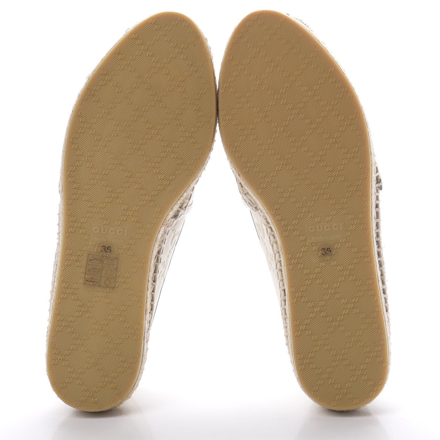 Gucci Guccissima Signature Espadrilles 35 Mystic White 5 of 8