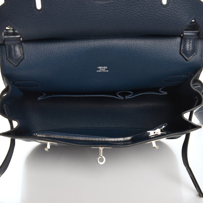 Hermes Taurillon Clemence Jypsiere 28 Bleu de Prusse 5 of 12