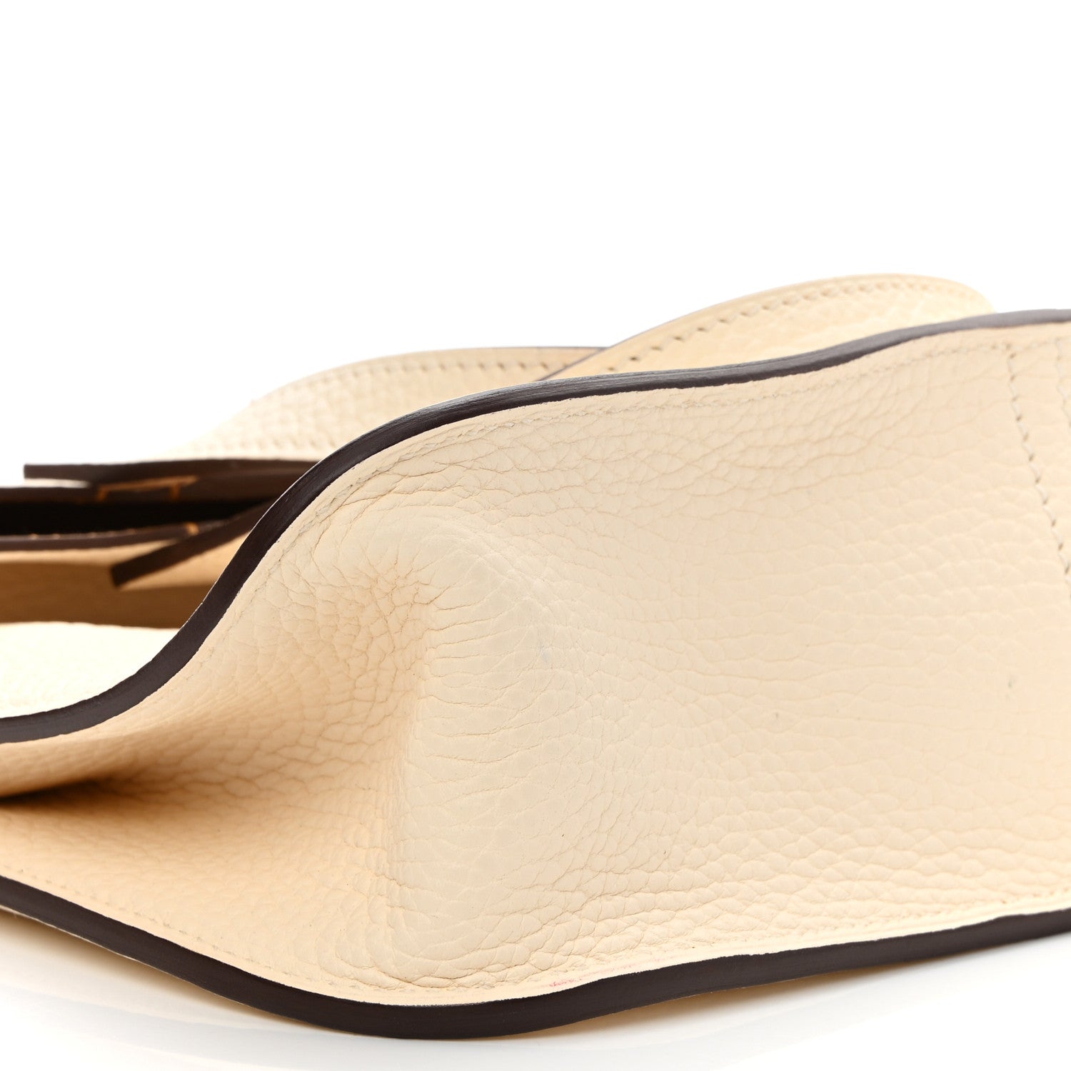 Hermes Taurillon Clemence Verso Halzan 25 Nata Sesame 8 of 12