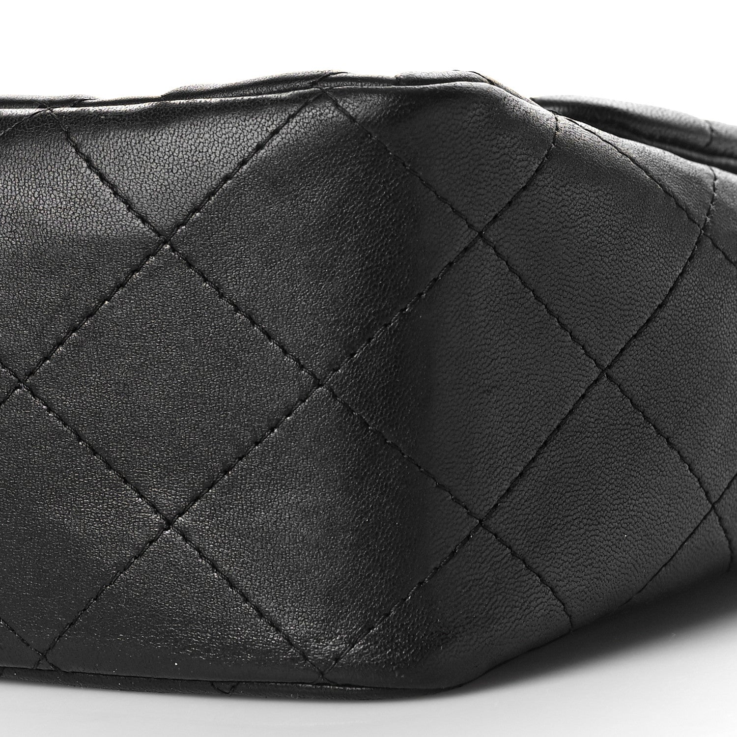 Chanel Lambskin Quilted Jumbo Single Flap Black 8 of 10
