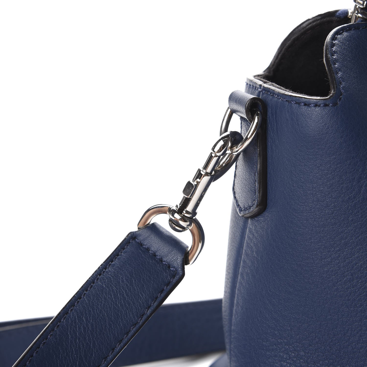 Fendi Vitello Dolce Medium By The Way Boston Bag Blue 14 of 14