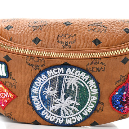 MCM Visetos Hawaii Patch Small Stark Belt Bag Cognac 8 of 10