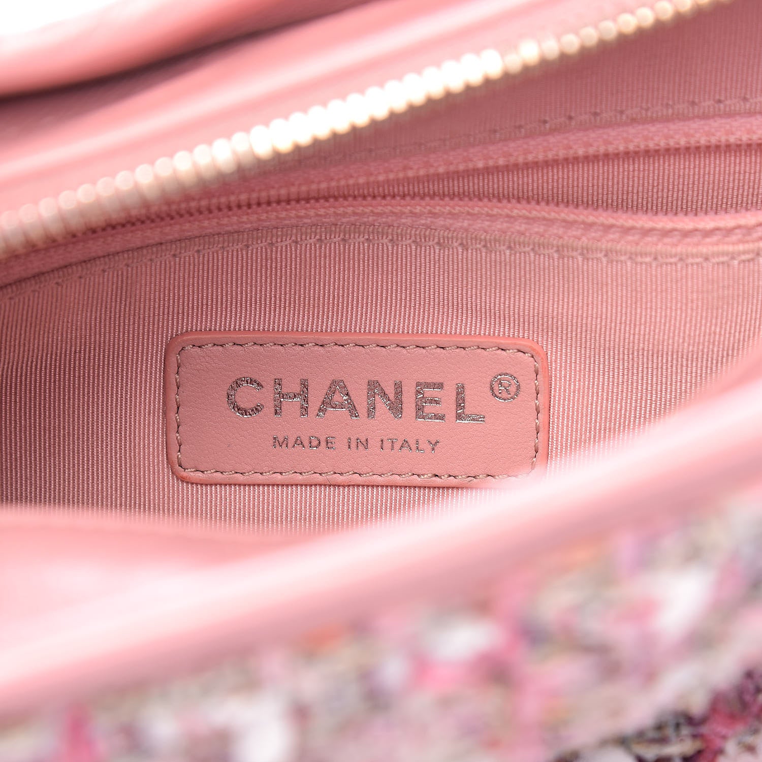Chanel Tweed Calfskin Small Gabrielle Hobo Light Pink 6 of 11