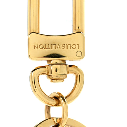 Louis Vuitton Metal Monogram Epi Spring Street Bag Charm Key Holder Gold 3 of 5