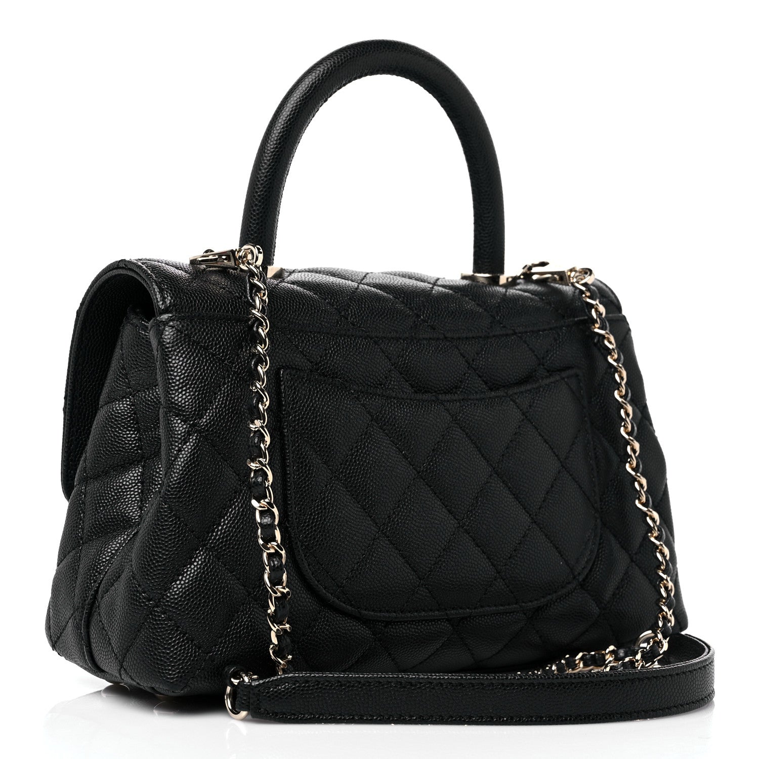 Chanel Caviar Quilted Mini Coco Handle Flap Black 3 of 10