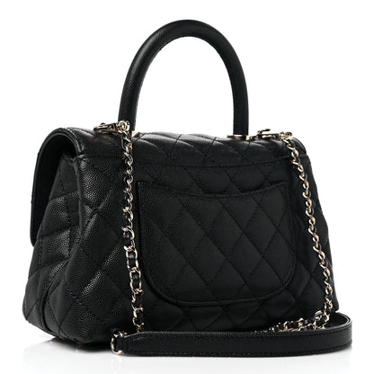 Chanel Caviar Quilted Mini Coco Handle Flap Black 3 of 10