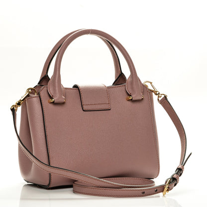 Burberry Soft Grain Calfskin Small Buckle Tote Dusty Pink 3 of 8