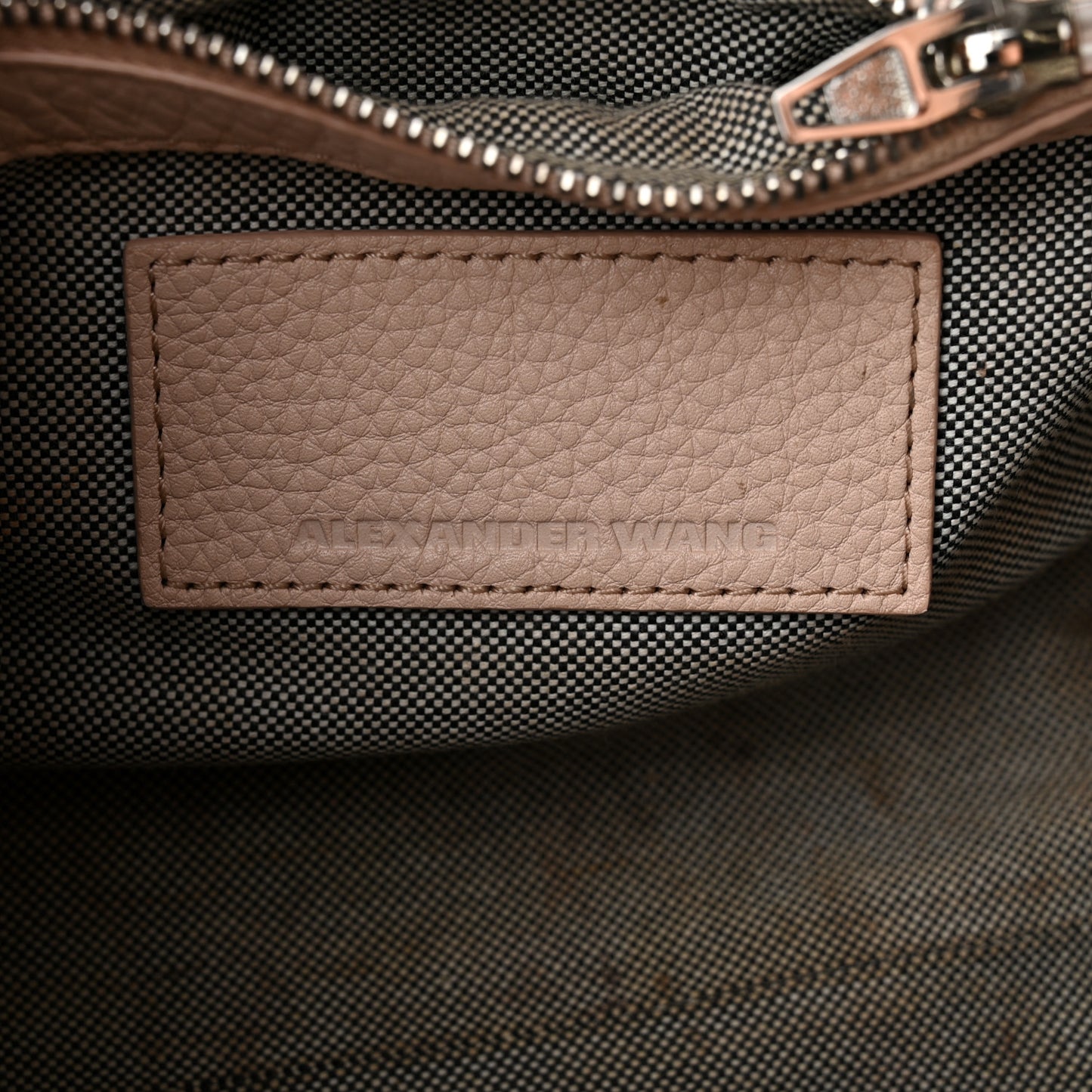 Pebbled Lambskin Mini Rockie Pale Pink Rhodium Hardware