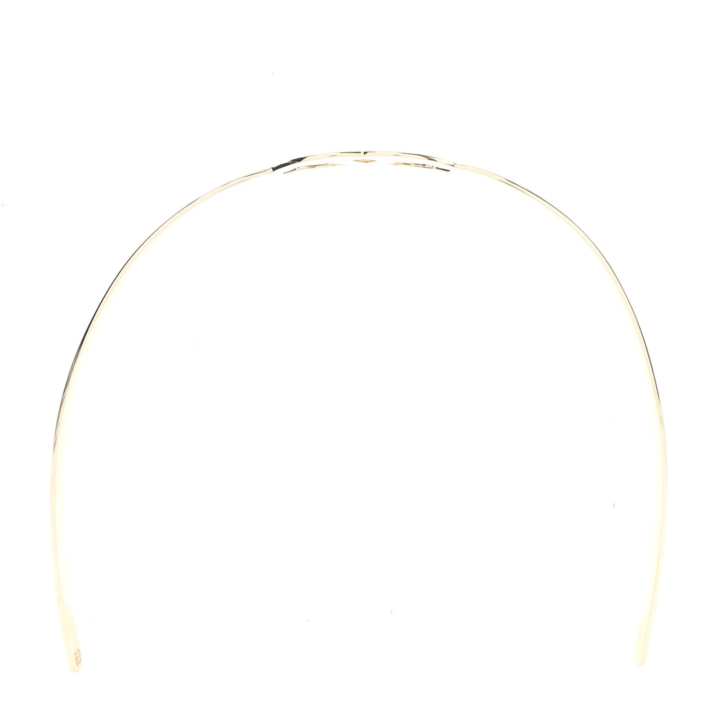 Metal CC Headband Light Gold