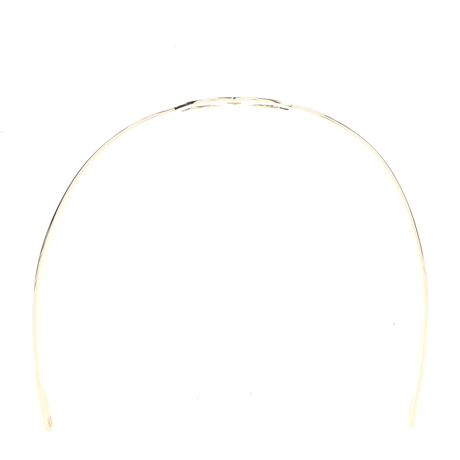 Chanel Metal CC Headband Light Gold 4 of 5