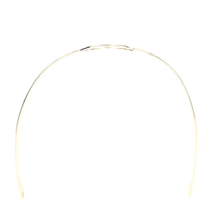 Chanel Metal CC Headband Light Gold 4 of 5