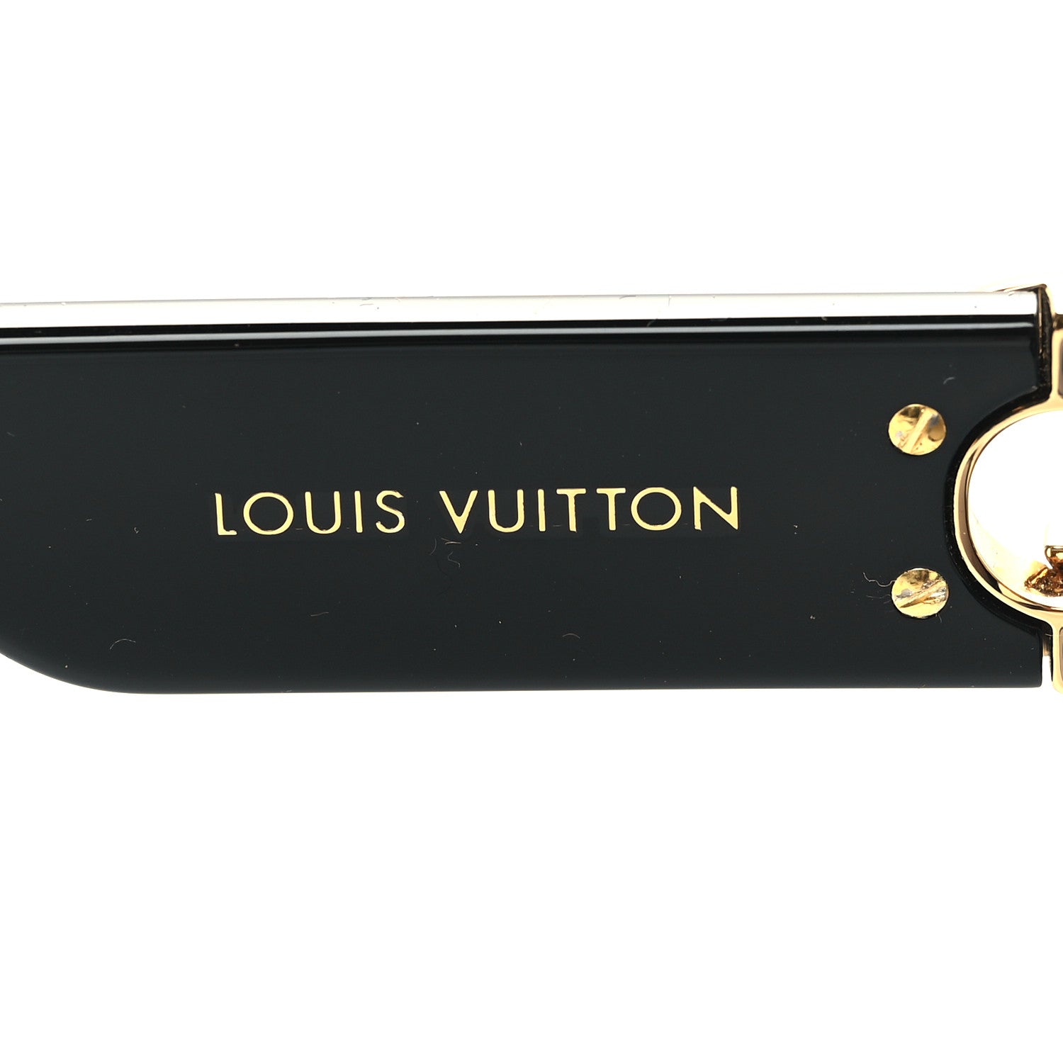 Louis Vuitton Acetate LV Link Square Sunglasses Z1568W Black 5 of 9